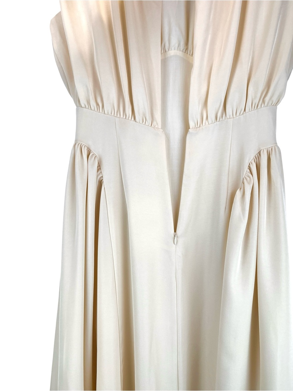 NEW The Bekk Eliana Sleeveless Scarf Dress in Oat Fit and Flare  Style Sz L NWT - Picture 12 of 16